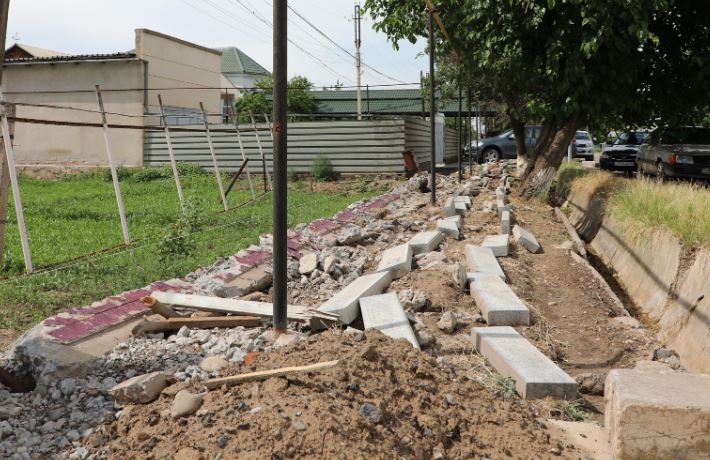ТҮРКІСТАН: Мырзакентте жаяу жүргіншілерге қолайлы орта қалыптастырылып жатыр